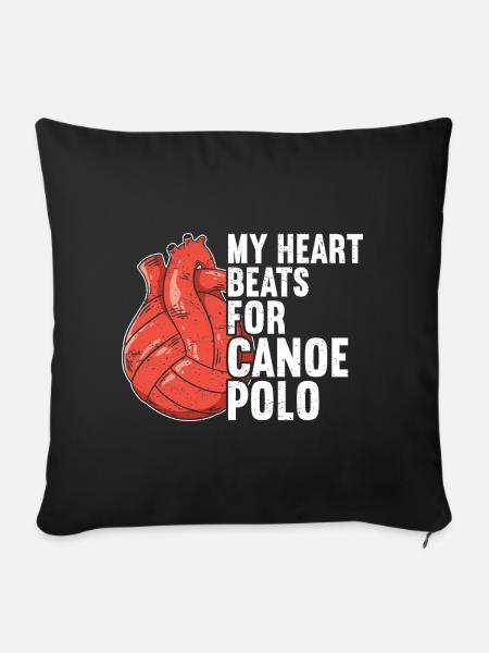 Kanu-Polo - Sofakissenbezug 45 x 45 cm - Schwarz