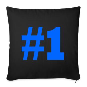 #1 - Sofakissenbezug 45 x 45 cm - Schwarz - Vorne