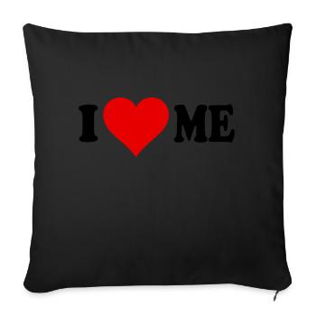 Iloveme - Sofa pillowcase 17,3'' x 17,3'' (45 x 45 cm) - black - Front