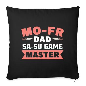 LARP Live-Action-Rollenspiel - Sofakissenbezug 45 x 45 cm - Schwarz - Vorne
