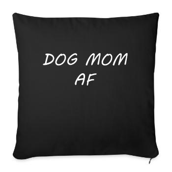 Chien - Housse de coussin décorative 45 x 45 cm - noir - Devant