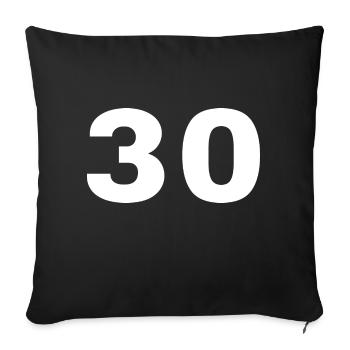 30 - Sofa pillowcase 17,3'' x 17,3'' (45 x 45 cm) - black - Front