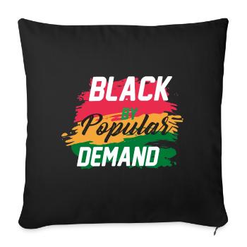 Black History Month Black History - Sofa pillowcase 17,3'' x 17,3'' (45 x 45 cm) - black - Front