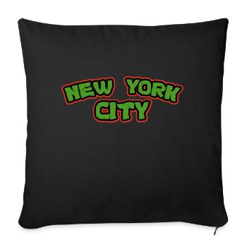 New York City - Sofa pillowcase 17,3'' x 17,3'' (45 x 45 cm) - black - Front