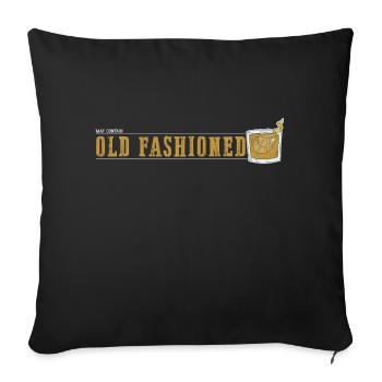 May contain Old Fashioned design funny - Sofa pillowcase 17,3'' x 17,3'' (45 x 45 cm) - black - Front
