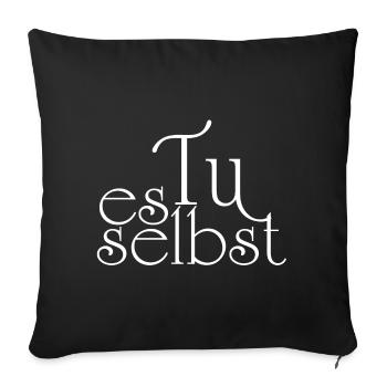 Faites-le vous-même - Housse de coussin décorative 45 x 45 cm - noir - Devant