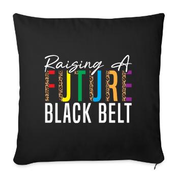Principes du Taekwondo Taekwon-Do Taekwondo Parent - Housse de coussin décorative 45 x 45 cm - noir - Devant