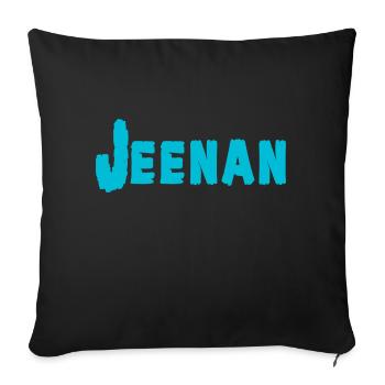 Jeenan - Sofakissenbezug 45 x 45 cm - Schwarz - Vorne