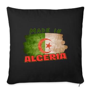 Made in Algeria - Housse de coussin décorative 45 x 45 cm - noir - Devant