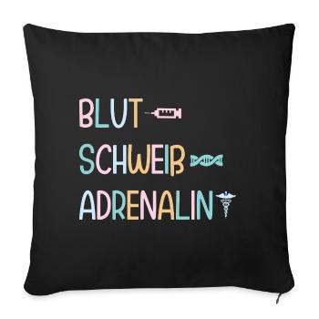 MFA Adrenaline Medical Assistant - Sofa pillowcase 17,3'' x 17,3'' (45 x 45 cm) - black - Front
