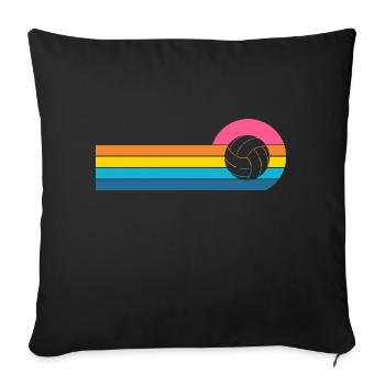 Volley-ball - Housse de coussin décorative 45 x 45 cm - noir - Devant