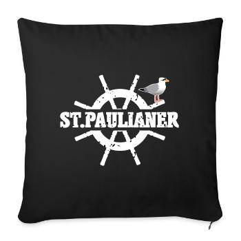 St. Paulians - Sofa pillowcase 17,3'' x 17,3'' (45 x 45 cm) - black - Front