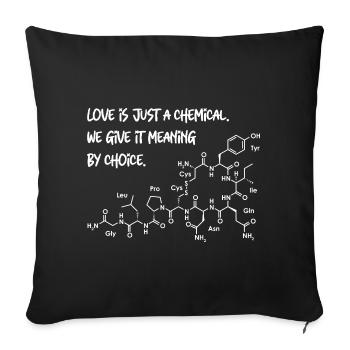 Love is just a chemical - Housse de coussin décorative 45 x 45 cm - noir - Devant