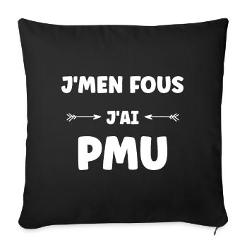 PMU Humor - Sofa pillowcase 17,3'' x 17,3'' (45 x 45 cm) - black - Front