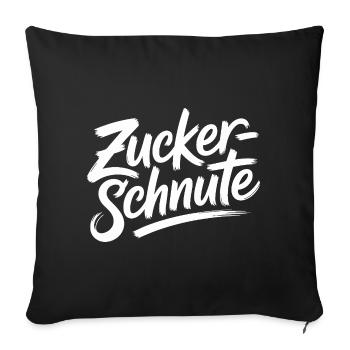Museau sucré Dent sucrée Chocolat Sucre Museau - Housse de coussin décorative 45 x 45 cm - noir - Devant