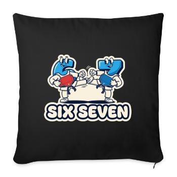 67 Six Seven Taekwondo Meme Lustiges Geschenk - Sofakissenbezug 45 x 45 cm - Schwarz - Vorne