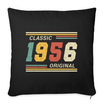 1956 - Original classique - Housse de coussin décorative 45 x 45 cm - noir - Devant