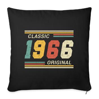 1966 - Classic original - Sofa pillowcase 17,3'' x 17,3'' (45 x 45 cm) - black - Front