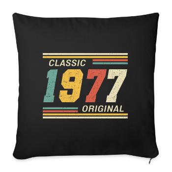 Classic 1977 original 1977 - Sofa pillowcase 17,3'' x 17,3'' (45 x 45 cm) - black - Front
