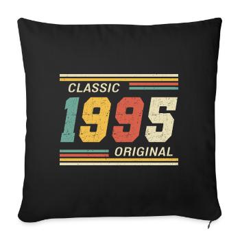 Classique 1995 original 1995 - Housse de coussin décorative 45 x 45 cm - noir - Devant
