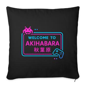 Welcome to Akihabara - Housse de coussin décorative 45 x 45 cm - noir - Devant