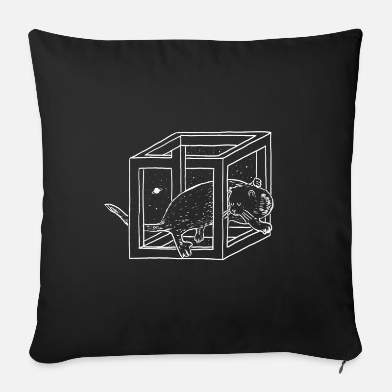 Otterly unmöglich - Sofakissenbezug 45 x 45 cm - Schwarz