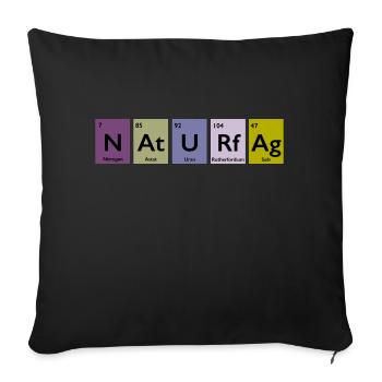science - Housse de coussin décorative 45 x 45 cm - noir - Devant