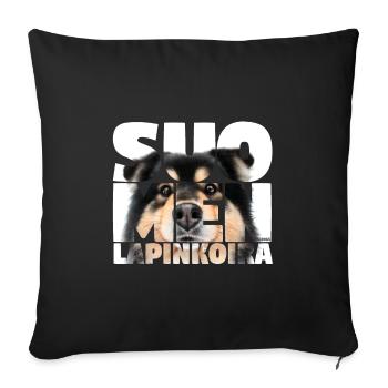 NASSU Lappari 004 - Sofa pillowcase 17,3'' x 17,3'' (45 x 45 cm) - black - Front