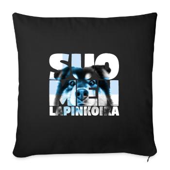 NASSU Lappari 021 - Sofa pillowcase 17,3'' x 17,3'' (45 x 45 cm) - black - Front