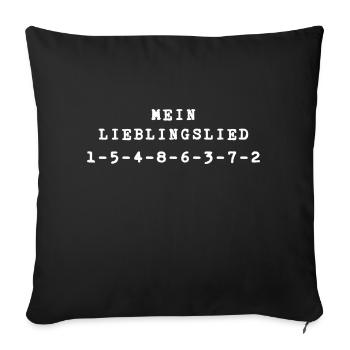 Ordre d'allumage du son V8 - idée de cadeau de voiture - Housse de coussin décorative 45 x 45 cm - noir - Devant