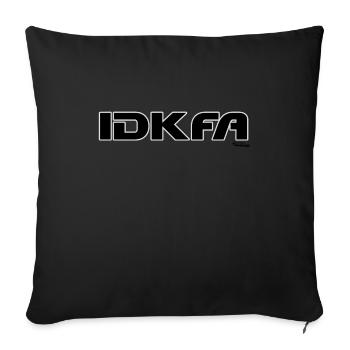 IDKFA - Sofa pillowcase 17,3'' x 17,3'' (45 x 45 cm) - black - Front