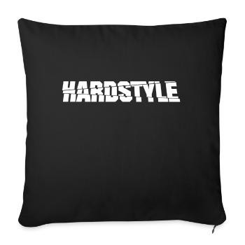 hardstyle - Sofakissenbezug 45 x 45 cm - Schwarz - Vorne