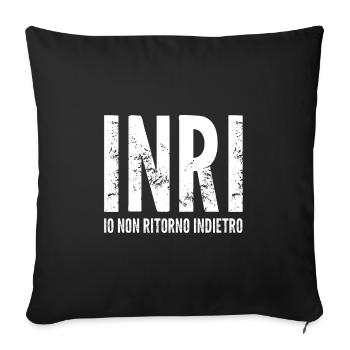 INRI B - Sofa pillowcase 17,3'' x 17,3'' (45 x 45 cm) - black - Front