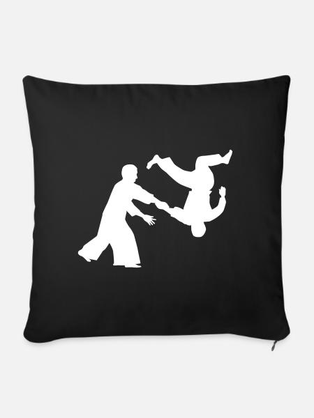 Aikido - Sofakissenbezug 45 x 45 cm - Schwarz