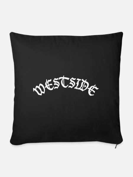 WESTSIDE - Sofakissenbezug 45 x 45 cm - Schwarz