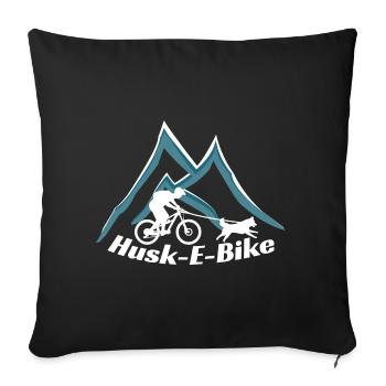 Husk E-Bike - Housse de coussin décorative 45 x 45 cm - noir - Devant