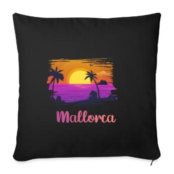 Ich liebe Mallorca - Sofakissenbezug 45 x 45 cm - Schwarz - Vorne