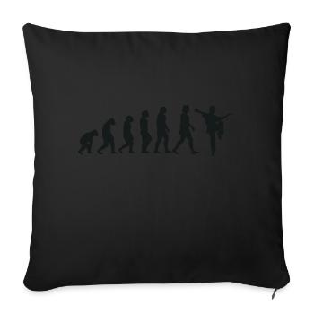 Évolution du Kung Fu - Housse de coussin décorative 45 x 45 cm - noir - Devant