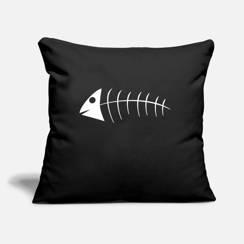 Arête de poisson Housse de coussin décorative 45 x 45 cm