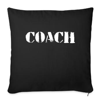 COACH - Sofa pillowcase 17,3'' x 17,3'' (45 x 45 cm) - black - Front
