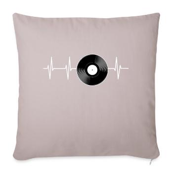 Record Heart Rate - Sofa pillowcase 17,3'' x 17,3'' (45 x 45 cm) - light taupe - Front