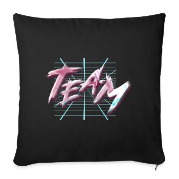 Équipe - Housse de coussin décorative 45 x 45 cm - noir - Devant