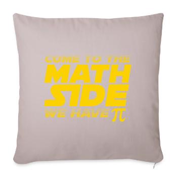 CÔTÉ MATH - Housse de coussin décorative 45 x 45 cm - taupe clair - Devant