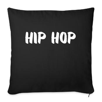 TEE-SHIRT "HIP HOP" - Housse de coussin décorative 45 x 45 cm - noir - Devant