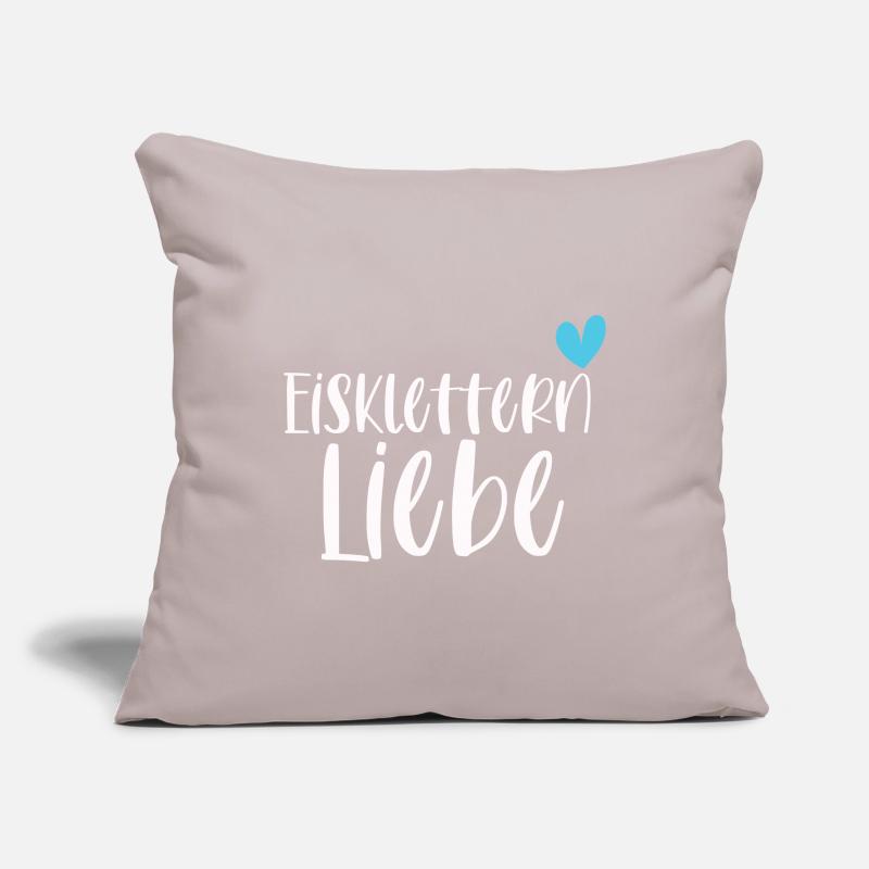 Klettern Eisklettern Liebe Eispickel Geschenk Sofakissenbezug 45 x 45 cm