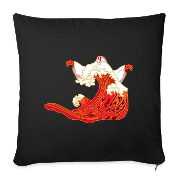 Halloween Ghost - Sofa pillowcase 17,3'' x 17,3'' (45 x 45 cm) - black - Front