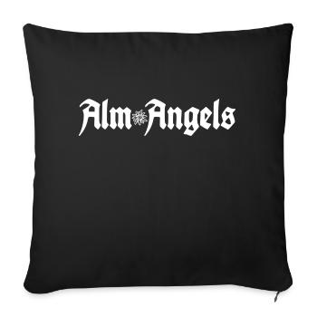 Alm Angel Line - Sofakissenbezug 45 x 45 cm - Schwarz - Vorne