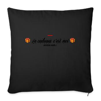 MERRY CHRISTMAS - Sofa pillowcase 17,3'' x 17,3'' (45 x 45 cm) - black - Front