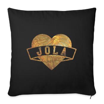 Jola Hearts Gold - Housse de coussin décorative 45 x 45 cm - noir - Devant