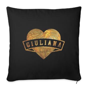 Giuliana Hearts Gold - Housse de coussin décorative 45 x 45 cm - noir - Devant